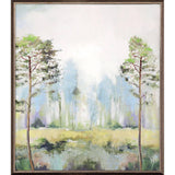 Paragon Tall Green Trees II Green 25 X 21 X 3 Wall Art