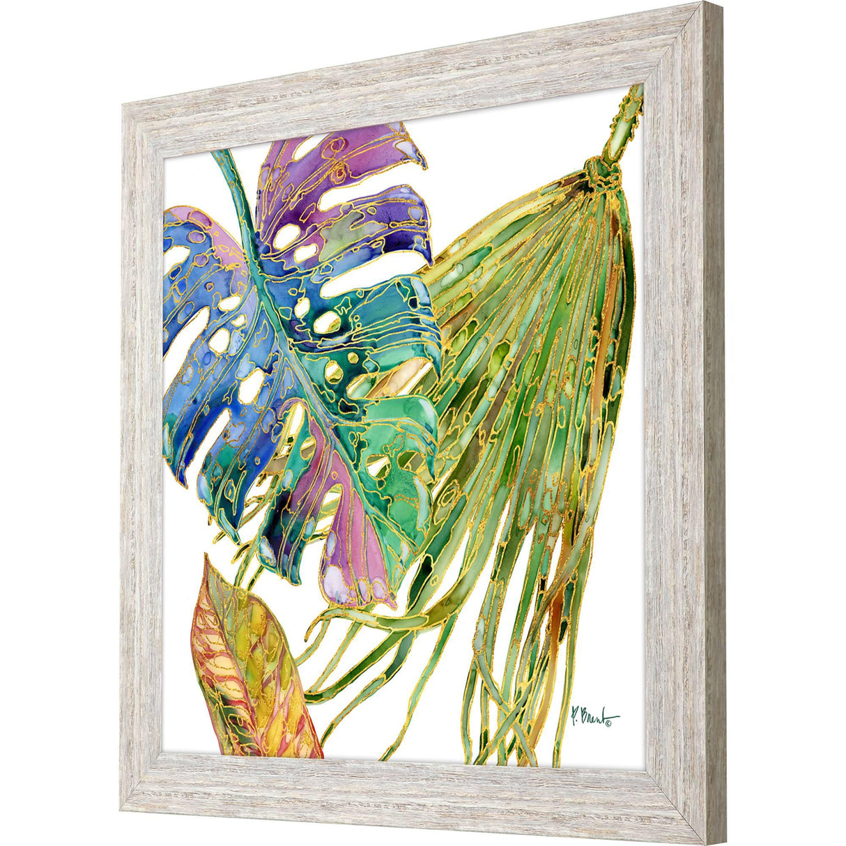 Paragon Spectrum Palm Fronds II Green 28 X 28 X 2 Wall Art