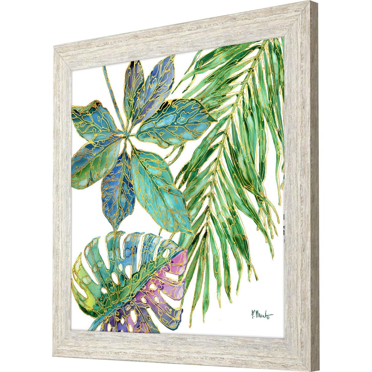 Paragon Spectrum Palm Fronds IV Green 28 X 28 X 2 Wall Art