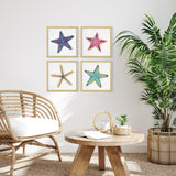 Paragon Coastal Starfish S/4 Multi 18 X 18 X 1 Wall Art