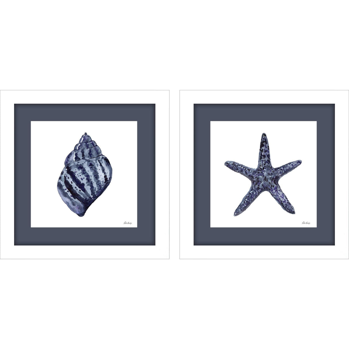 Paragon In the Blue Too S/2 Blue 19 X 19 X 2 Wall Art