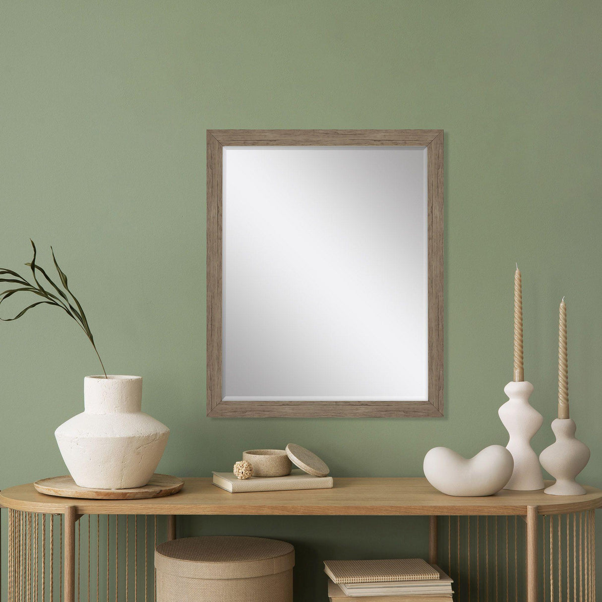 Paragon #462 22 x 28 Beveled Brown 31 X 25 X 2 Wall Mirror