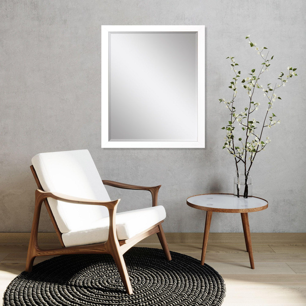 Paragon #772 24 x 30 Beveled White 33 X 27 X 2 Wall Mirror