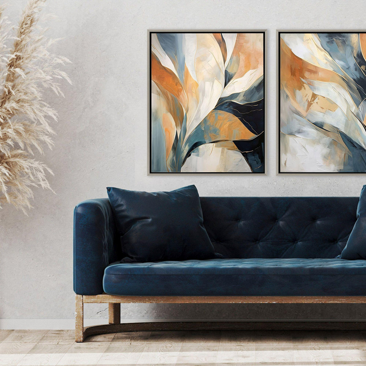 Paragon Rhythms of Flow I Blue 32 X 26 X 2 Wall Art