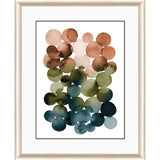Paragon Earthy Circles Blue 32 X 26 X 2 Wall Art