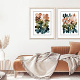 Paragon Earthy Circles Blue 32 X 26 X 2 Wall Art