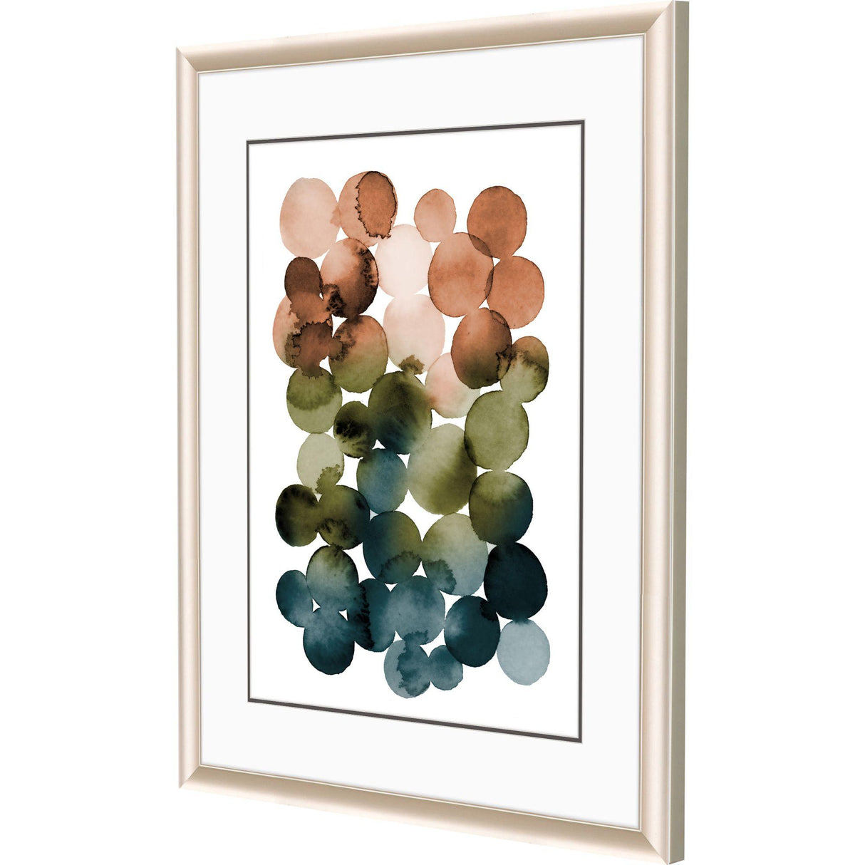 Paragon Earthy Circles Blue 32 X 26 X 2 Wall Art