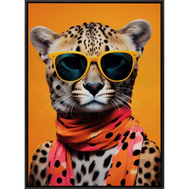 Paragon Fierce Fashionista Orange 35 X 25 X 2 Wall Art