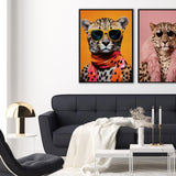 Paragon Fierce Fashionista Orange 35 X 25 X 2 Wall Art