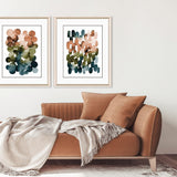 Paragon Earthy Brushstrokes Blue 32 X 26 X 2 Wall Art