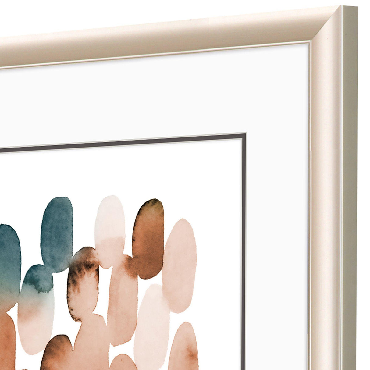 Paragon Earthy Brushstrokes Blue 32 X 26 X 2 Wall Art