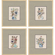 Paragon Floral Sketch S/4 Blue 20 X 18 X 1 Wall Art