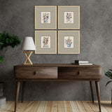 Paragon Floral Sketch S/4 Blue 20 X 18 X 1 Wall Art