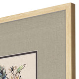 Paragon Floral Sketch S/4 Blue 20 X 18 X 1 Wall Art