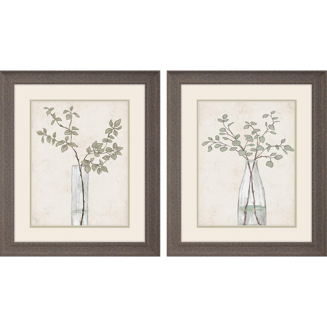Paragon Serenity Leaves S/2 Green 23 X 19 X 1 Wall Art