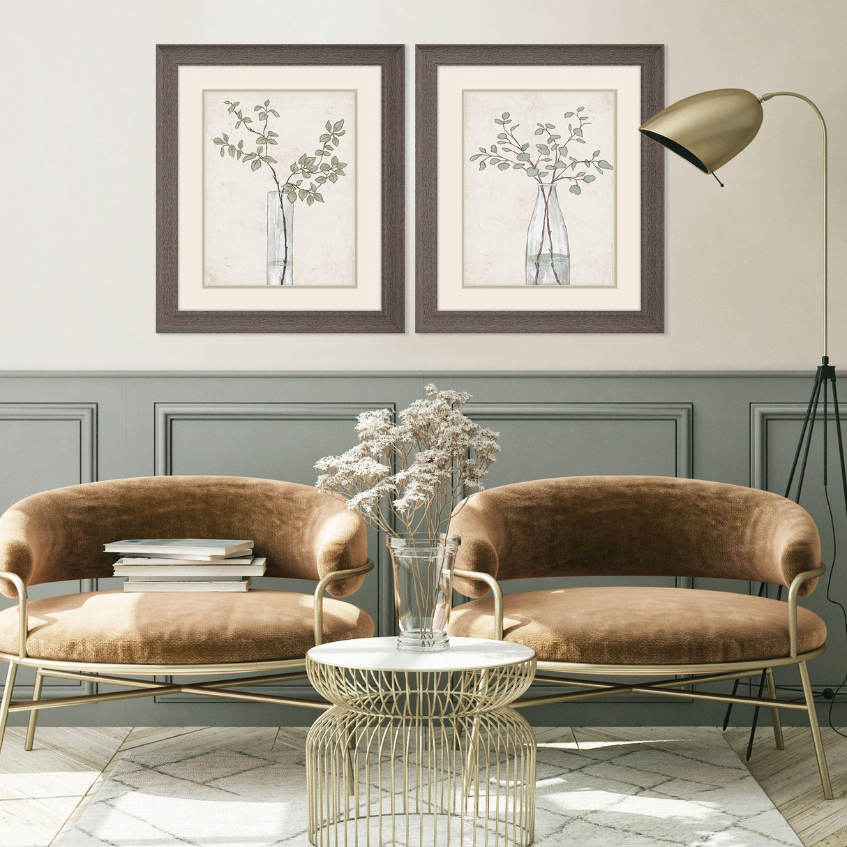 Paragon Serenity Leaves S/2 Green 23 X 19 X 1 Wall Art