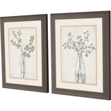 Paragon Serenity Leaves S/2 Green 23 X 19 X 1 Wall Art