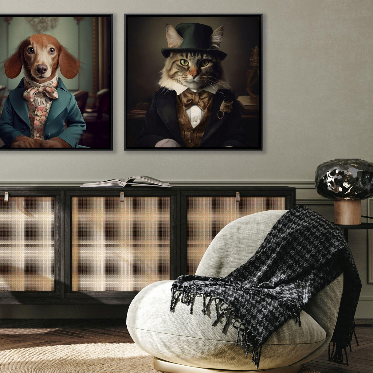 Paragon Charming Cat Multi 29 X 29 X 2 Wall Art