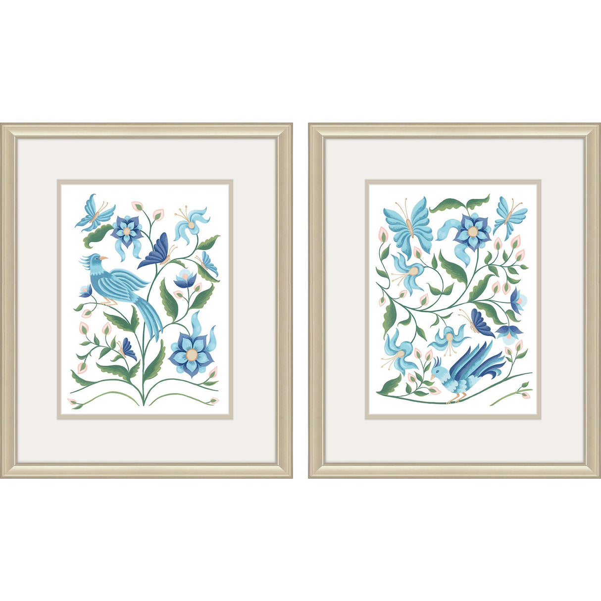 Paragon Garden in Bloom S/2 Blue 24 X 20 X 1 Wall Art