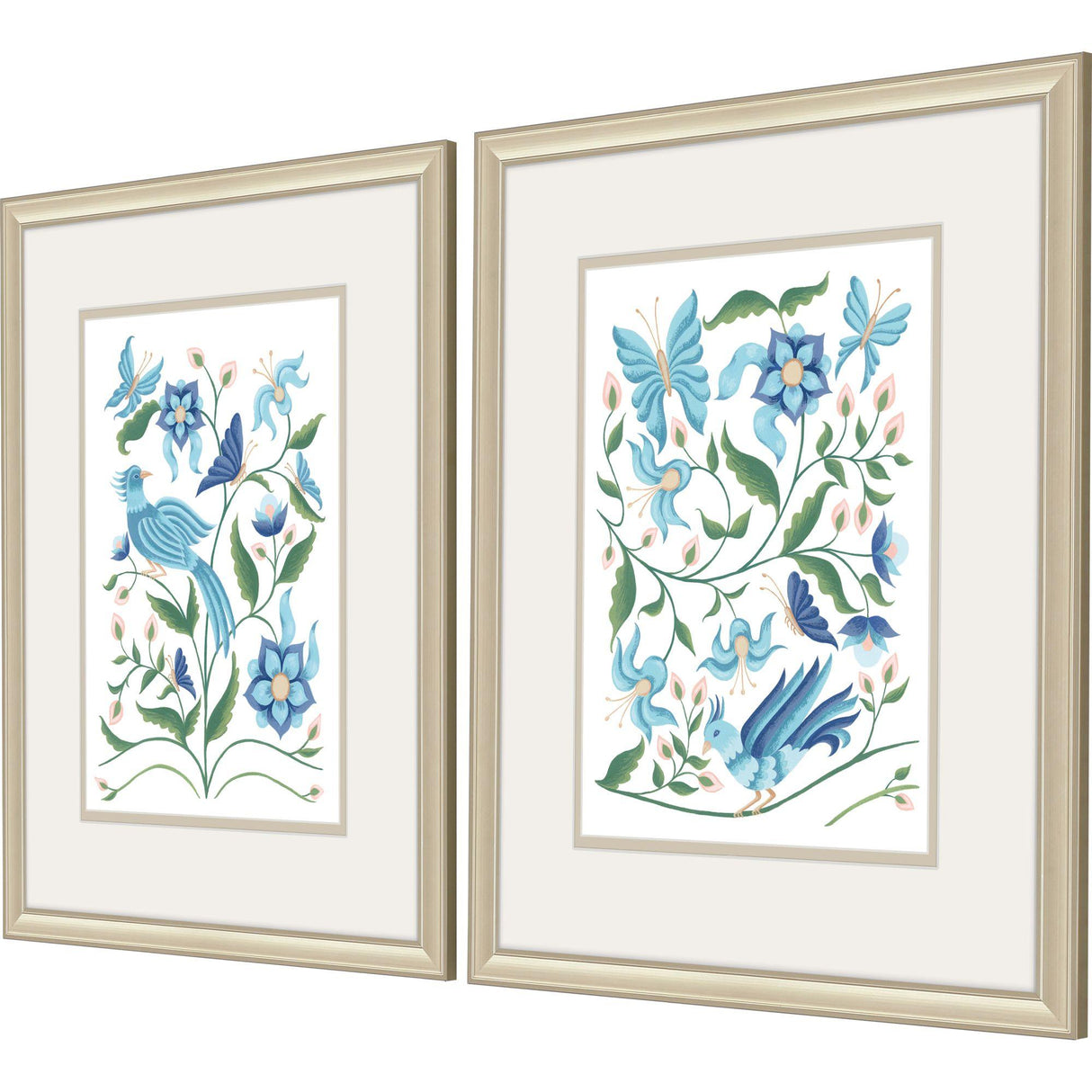 Paragon Garden in Bloom S/2 Blue 24 X 20 X 1 Wall Art