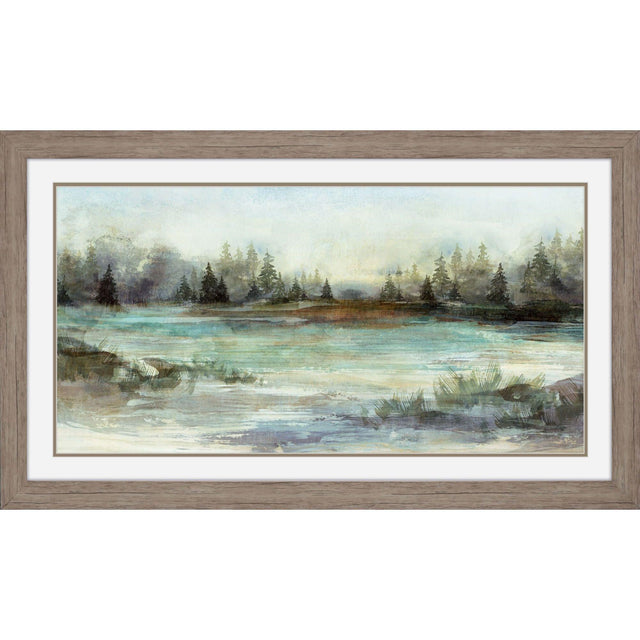 Paragon River View I Green 21 X 36 X 2 Wall Art