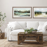 Paragon River View I Green 21 X 36 X 2 Wall Art