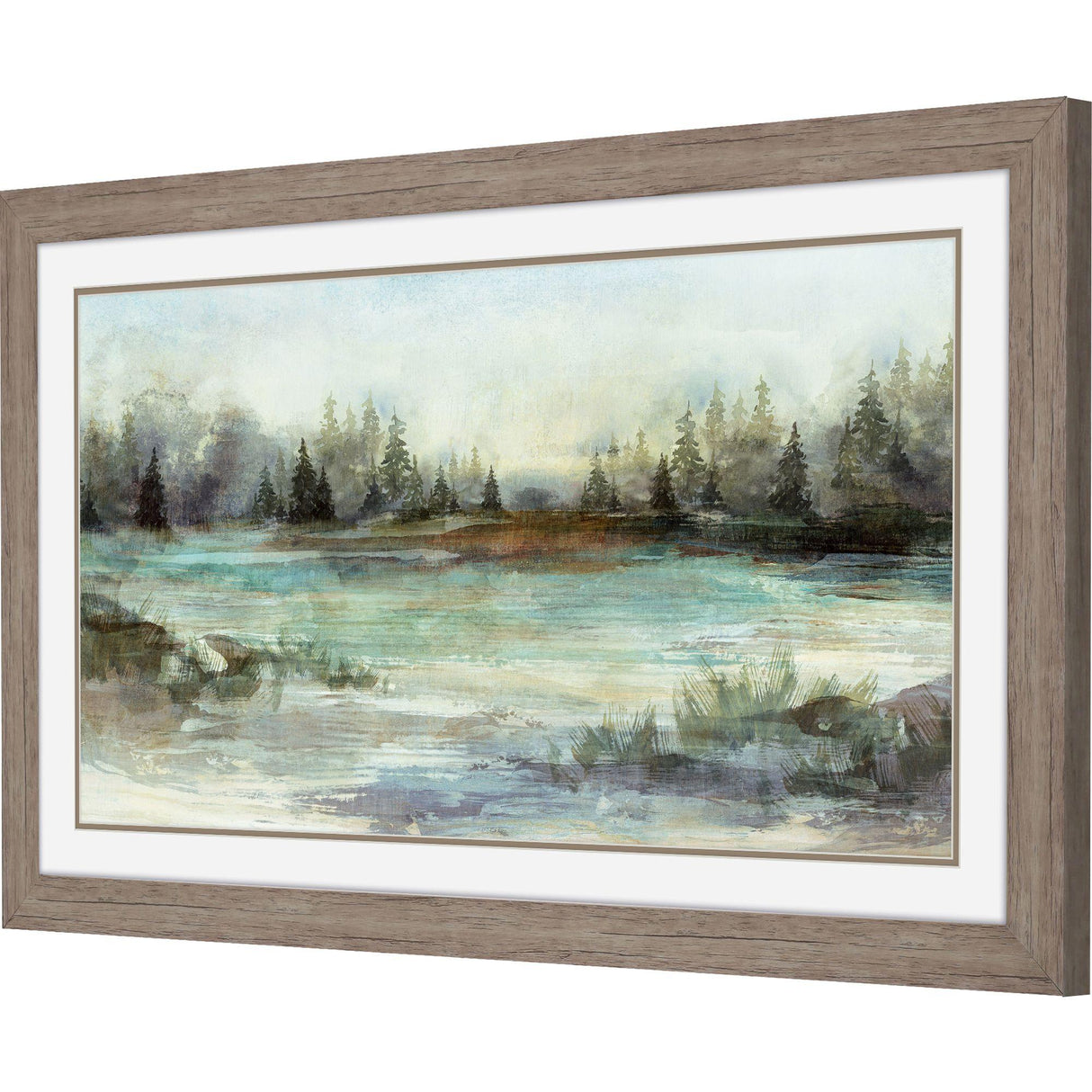 Paragon River View I Green 21 X 36 X 2 Wall Art