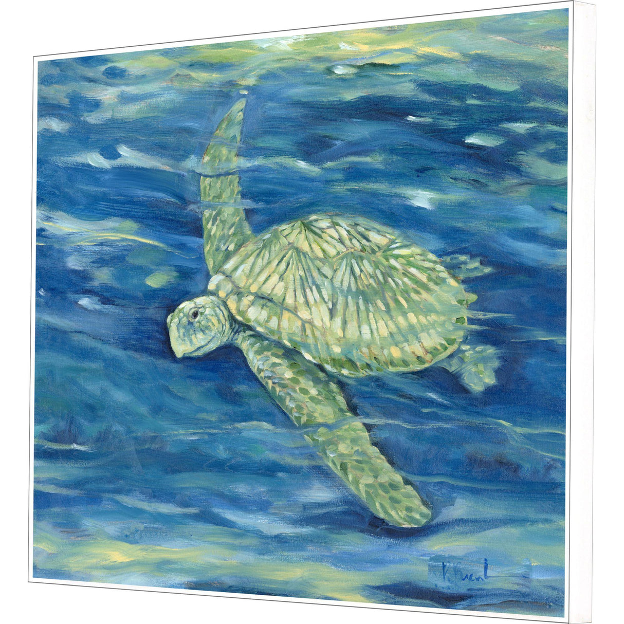 Paragon Lagoon Turtle II Green 25 X 31 X 3 Wall Art