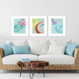 Paragon Summer Chill S/3 Turquoise 21 X 17 X 2 Wall Art