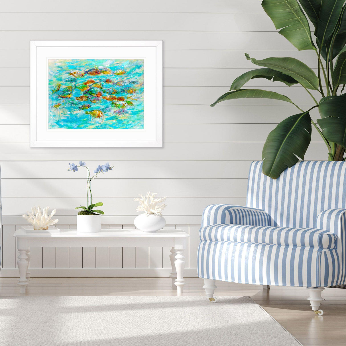 Paragon Tropical Colors Turquoise 27 X 33 X 2 Wall Art