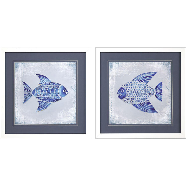 Paragon Summer Vibes S/2 Blue 29 X 29 X 2 Wall Art