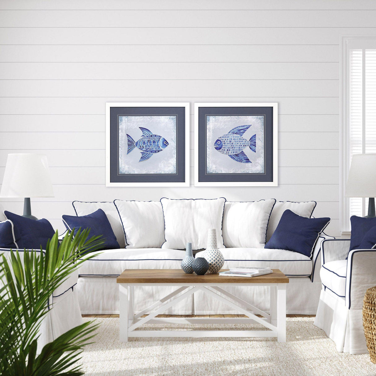 Paragon Summer Vibes S/2 Blue 29 X 29 X 2 Wall Art