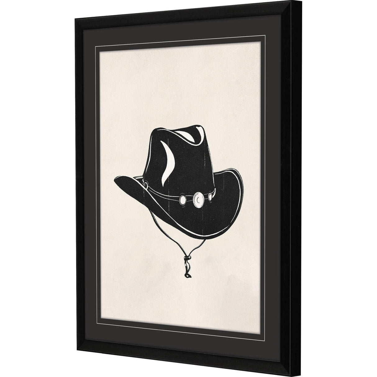 Paragon Cowboy Hat Black 30 X 24 X 2 Wall Art