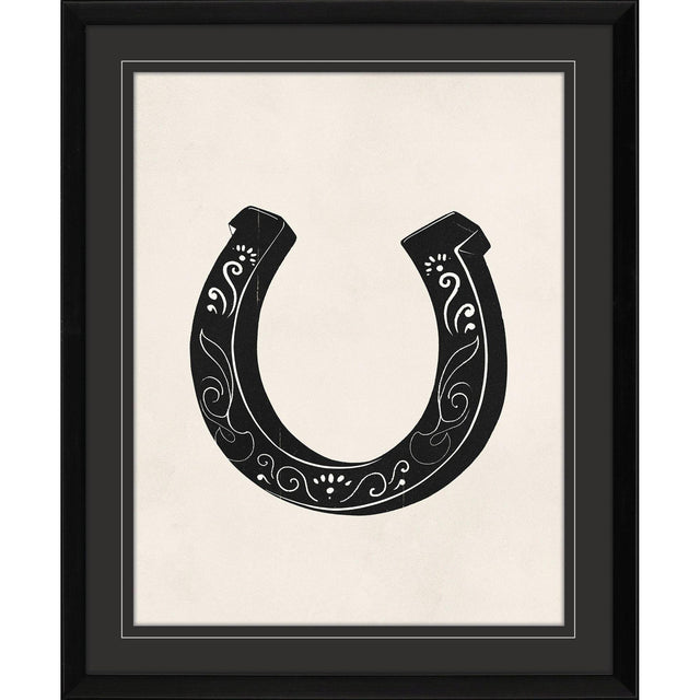 Paragon Cowboy Horseshoe Black 30 X 24 X 2 Wall Art