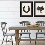 Paragon Cowboy Horseshoe Black 30 X 24 X 2 Wall Art