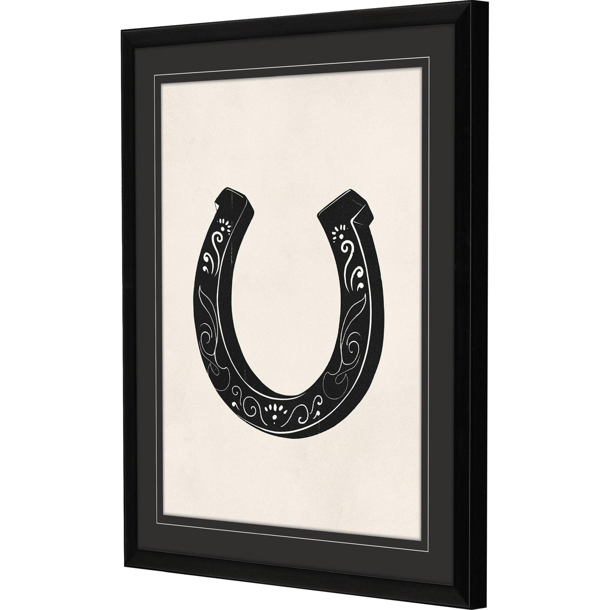 Paragon Cowboy Horseshoe Black 30 X 24 X 2 Wall Art