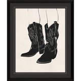 Paragon Cowboy Boots Black 30 X 24 X 2 Wall Art