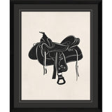 Paragon Cowboy Saddle Black 30 X 24 X 2 Wall Art