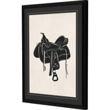 Paragon Cowboy Saddle Black 30 X 24 X 2 Wall Art