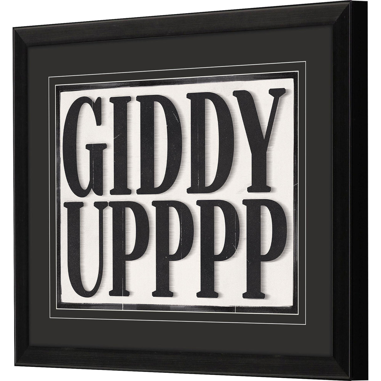 Paragon Giddy Upppp Black 18 X 22 X 2 Wall Art