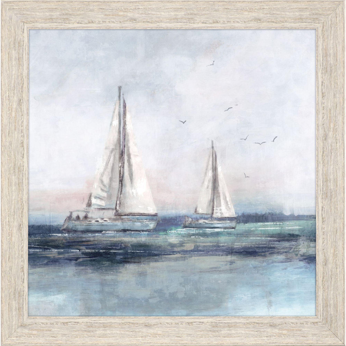 Paragon Blue Sailing II Blue 28 X 28 X 2 Wall Art