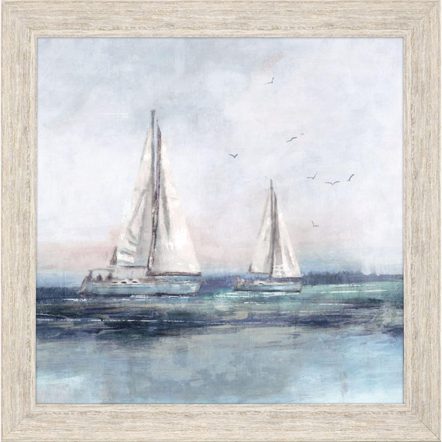 Paragon Blue Sailing II Blue 28 X 28 X 2 Wall Art