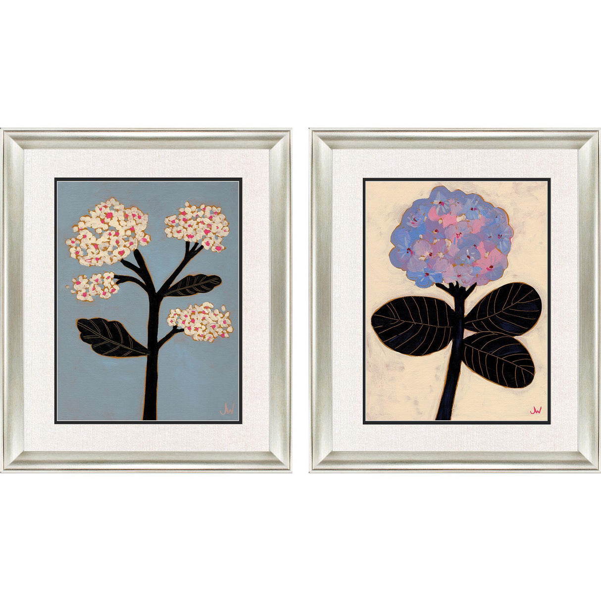 Paragon Pastel Garden I S/2 Black 23 X 19 X 1 Wall Art