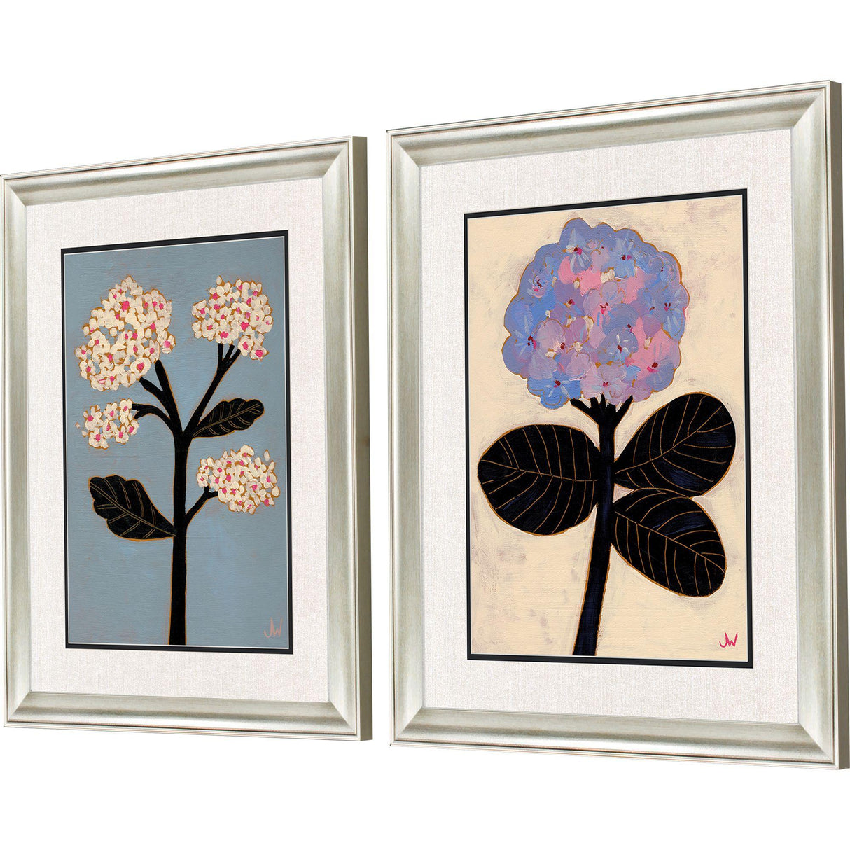 Paragon Pastel Garden I S/2 Black 23 X 19 X 1 Wall Art