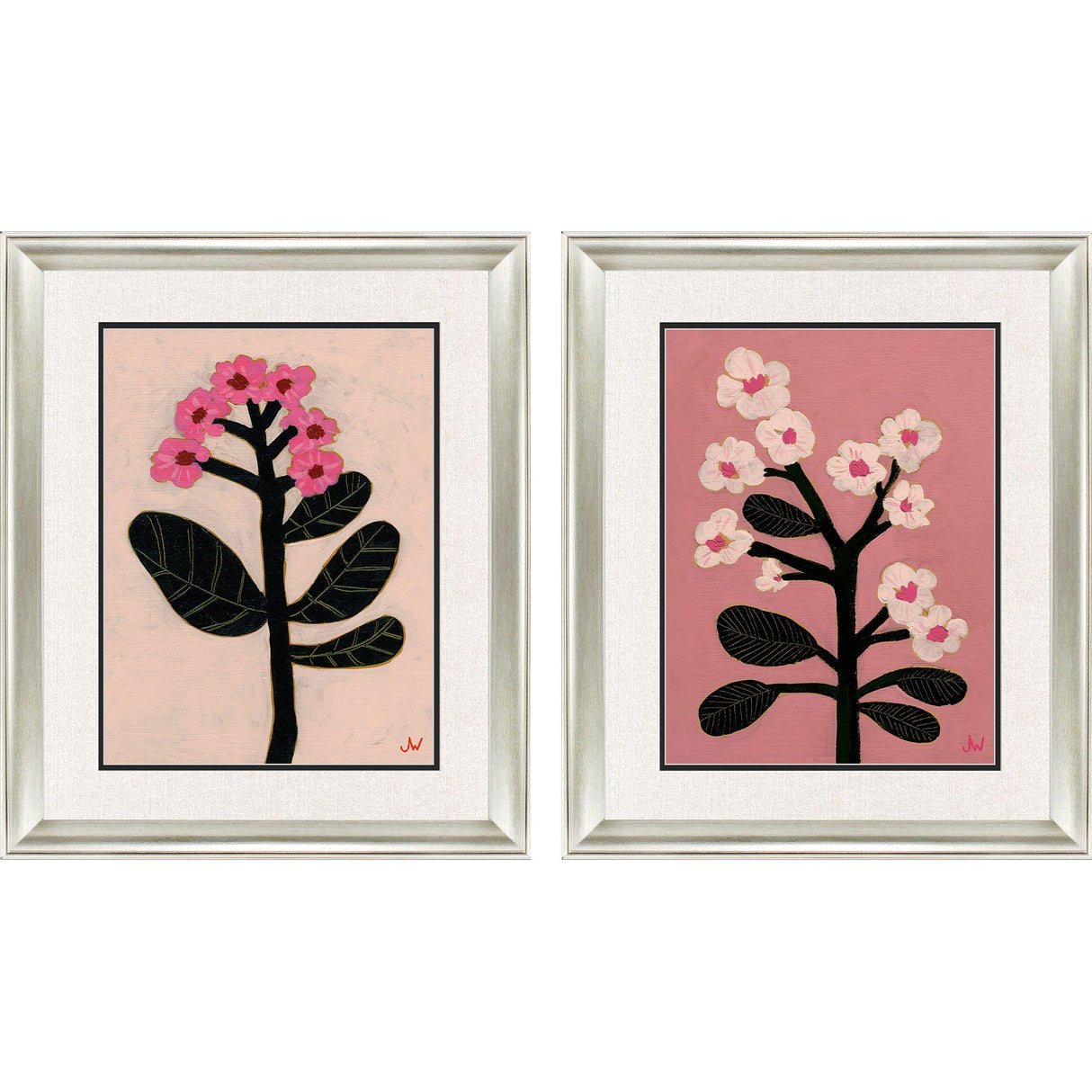 Paragon Pastel Garden II S/2 Black 23 X 19 X 1 Wall Art