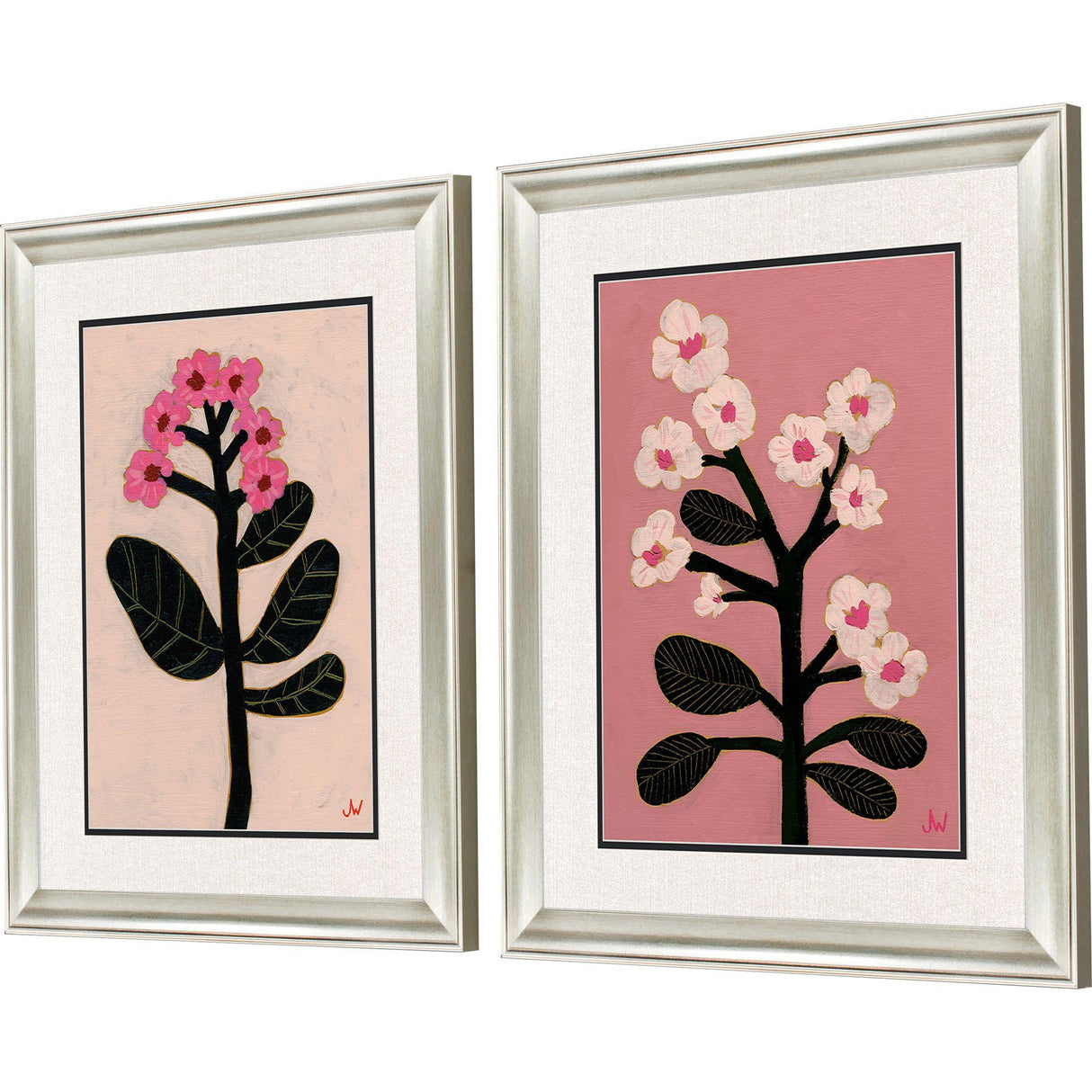 Paragon Pastel Garden II S/2 Black 23 X 19 X 1 Wall Art
