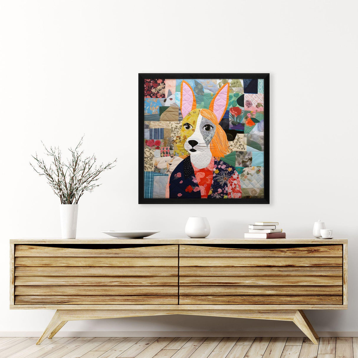 Paragon Patchwork Dog II Multi 26 X 26 X 2 Wall Art