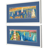 Paragon Sitting on the Dock S/2 Blue 15 X 31 X 2 Wall Art