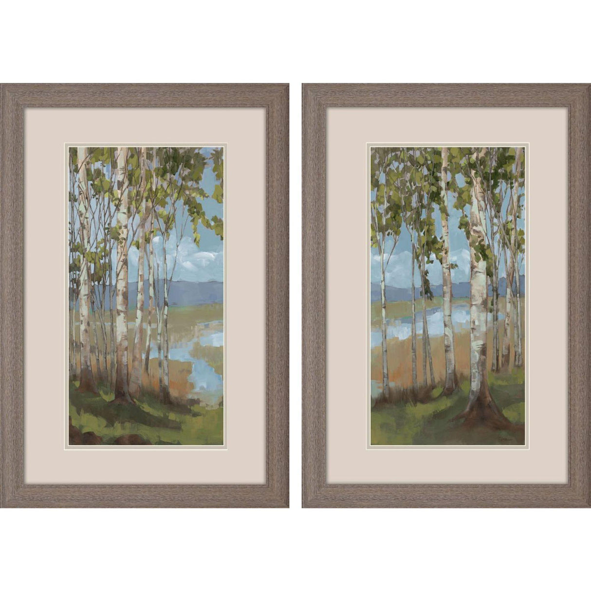Paragon Aspen Spring S/2 Green 33 X 21 X 1 Wall Art