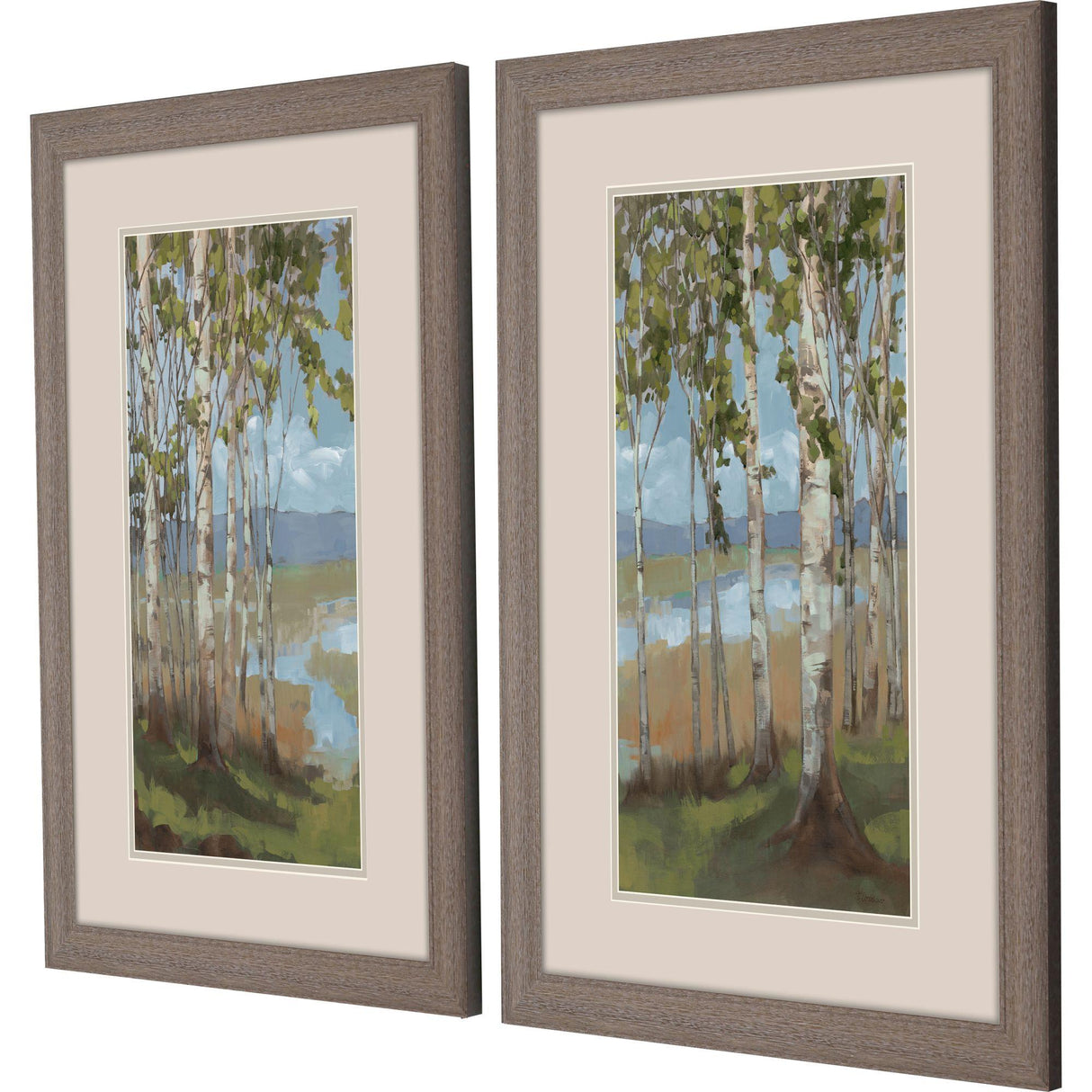 Paragon Aspen Spring S/2 Green 33 X 21 X 1 Wall Art